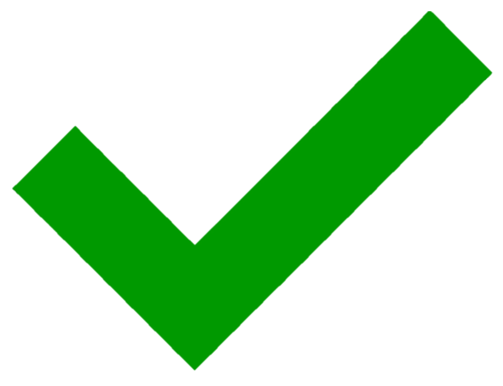 Green checkmark