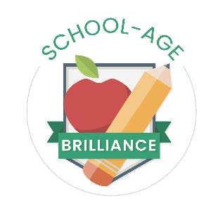 School age digital badge logo.